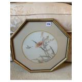 OCTAGON FLOWER PRINT 17" SQUARE