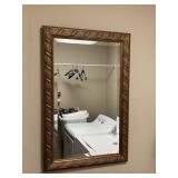 LARGE GOLD TONE MIRROR