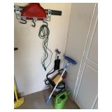 PLANTER, WATER CAN, DUST PAN, ETC.