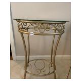 29" H X 23" W IRON BASE TABLE