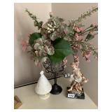 ARRARA MARBLE ITALY FIGURINE 4.5", CHRISTMAS TREE