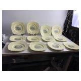 RIDGEWOOD ROYAL CAULDON ENGLAND PLATE SET-
