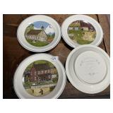 (4) BOBBIE BECKER PLATES