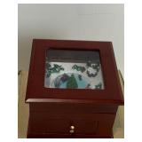 SM. MUSIC BOX W/ SET OF EARRINGS