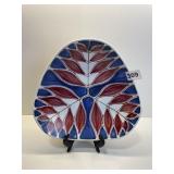 TRIANGULAR SERVING DISH, MARKED NORWAY AND