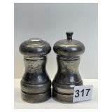 STERLING SALT N PEPPER GRINDERS