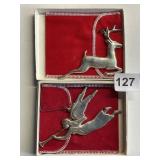 GORHAM STERLING SILVER CHRISTMAS ORNAMENTS