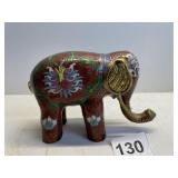 ENAMELED BRASS ELEPHANT