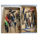 SCREW DRIVERS, PLIERS, CHANNEL LOCKS