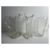 WATER PITCHER AND TALL VASE