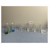 COLORED SHOT GLASSES, HIGHBALL ETC.