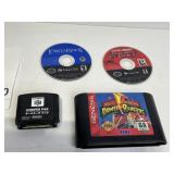 GENESIS POWER RANGERS SEGA, (2) GAME CUBE MEMORY