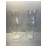 PAIR OF 14" HURRICANE GLOBES