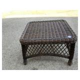 WOVEN PATIO OTTOMAN