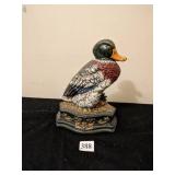 CAST IRON HAND PAINTED DUCK DOORSTOP