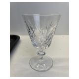 SET OF 12 BLOWN GLASS PEDESTAL WINE GLASSES, 3