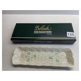 BELLEEK SHAMROCK MINT TRAY IN OB