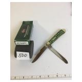 CASE NO 08370 TRAPPER GATOR BACK OLIVE GREEN NEW