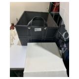 DECORATIVE BLACK TOTE VELVET LINED