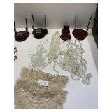 LACE, BEADS, CUP HOLDERS, ETC.