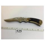 TAURUS SINGLE FOLDING BLADE STAG HANDLE