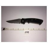 CRAWFORD KASPER SINGLE LOCKING BLADE SERRATED