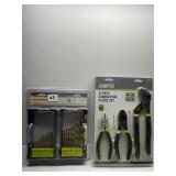 DRILL BIT NEW SET AND PLIERS SET