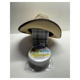 HAT, DOG FLEA COLLARS, TIN