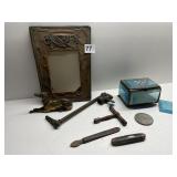 METAL FRAME, GAS LIGHT PARTS, DRESSER BOX, POCKET