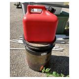 GASOLINE CAN ABOUT 1/3RD FULL, FILLER AND SEALER