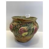 WELLER POTTERY PLANTER WITH APPLES