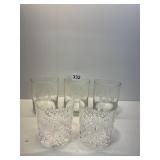 3 PA RAILROAD ROCKS GLASSES AND 2 CROWN ROYAL