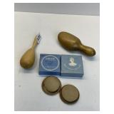 CARTERS IDEAL TYPEWRITER WOODEN RIBBON SPOOL AND