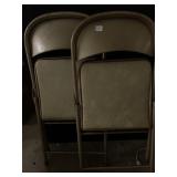 TWO FOLDING CHAIRS