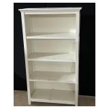 WHITE MODERN BOOKSHELF, 54X30X15, 4 SHELVES