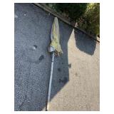 YELLOW AND WHITE UMBRELLA