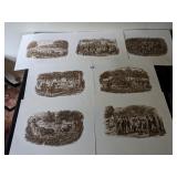 PEOPLE AND TRANSPORTATION UNFRAMED PRINTS IN