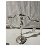 INDIA CANDLEHOLDER W/ 2 BUD VASES