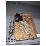 GLASS NECKLACE AND OTHERS