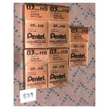 PENTEL SUPER 0.3 MM HP BOXES OF LEAD 5 TOTAL