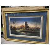 FRAMED TERRY REDLIN - GOLD DOUBLE MAT - 1990