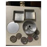 BUNDT PAN, ATECO CUTTERS ETC.