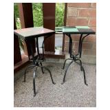 IRON BASE TILE TOP FERN STANDS