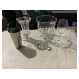 WINE GLASSES, BOWL
