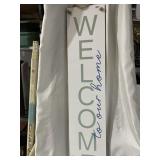 DOUBLE SIDED -WELCOME TO OUR HOME ROPE HANGING