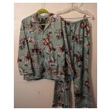 NICK AND NORA BRONCO COWBOY PRINT 2 PC FLANNEL