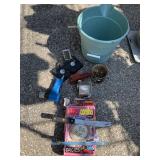 BUCKET, PENCIL SHARPENER, ADULT MOVIES, SAW