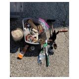 HAND DRILL, GLASS SEALER, MINK OIL, ETC