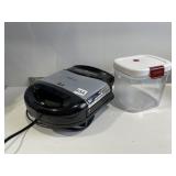 CROQUE MONSIEUR SANDWICH MAKER AND FOOD STORAGE L