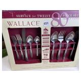 WALLCE SERVICE FOR 12 NEW 80 PC. STAINLESS SET